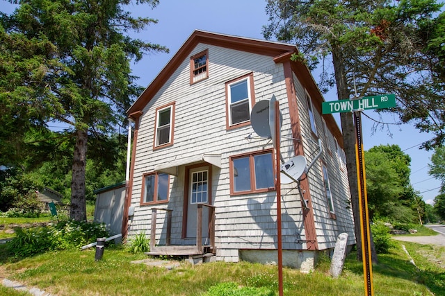 view of rear view of property