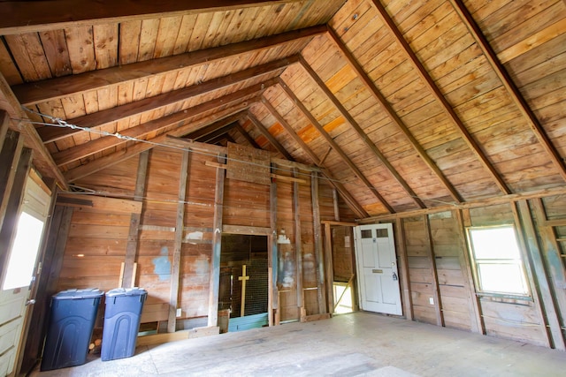 attic featuring a wealth of natural light