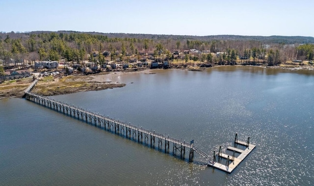 exterior space featuring a boat dock