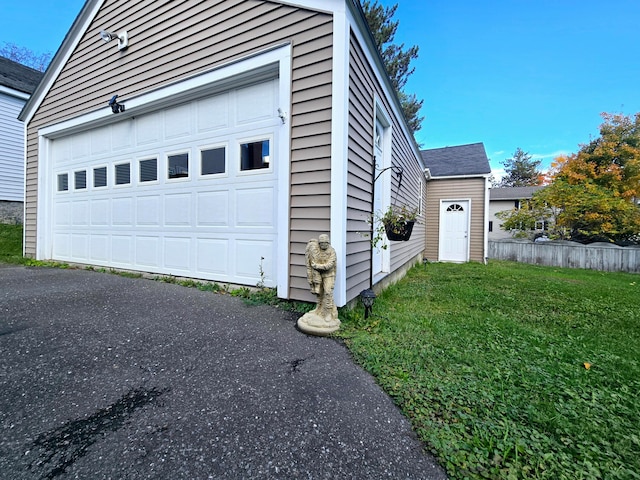 exterior space with a lawn