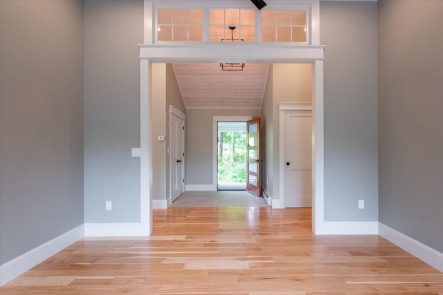 862 W Neck Rd, Nobleboro, ME 04555 - hallway featuring light wood-style flooring