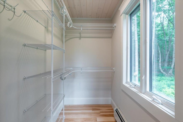 862 W Neck Rd, Nobleboro, ME 04555 - spacious closet featuring wood finished floors