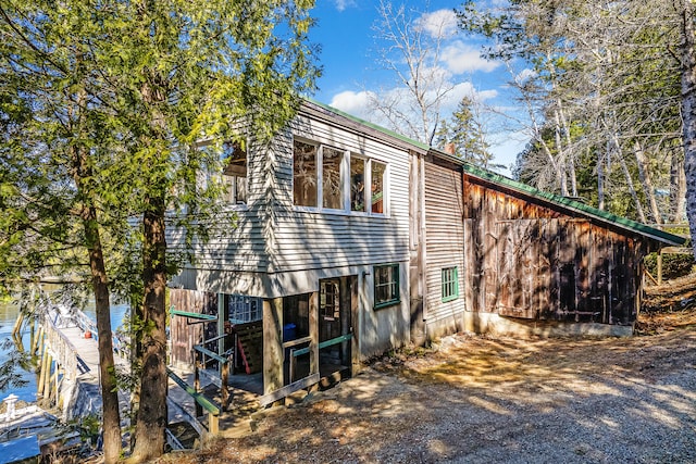 view of rear view of property