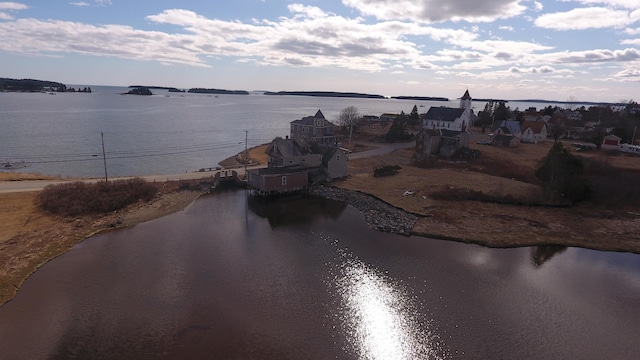 view of property view of water