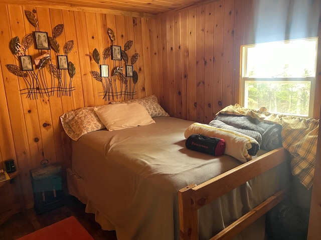 161 Burnt Lndg Unit T16 R5, Wels, ME 04779 - bedroom with wood walls