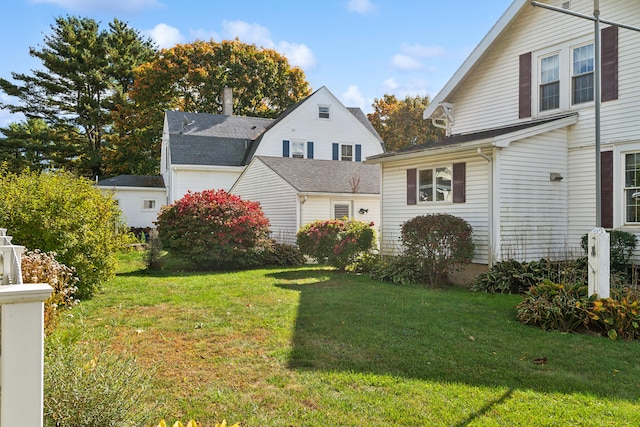 exterior space featuring a yard