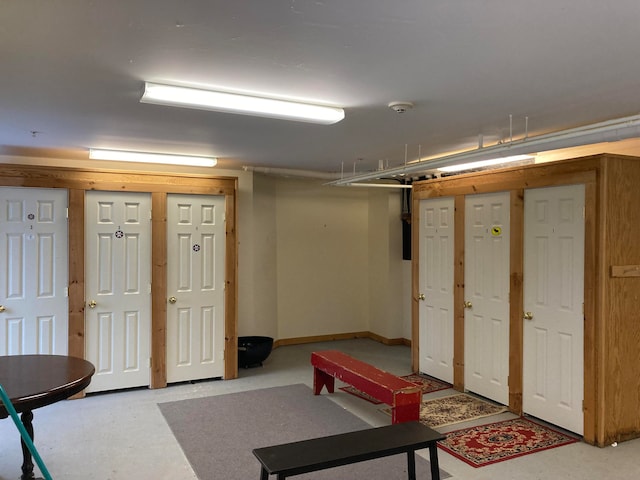 view of basement