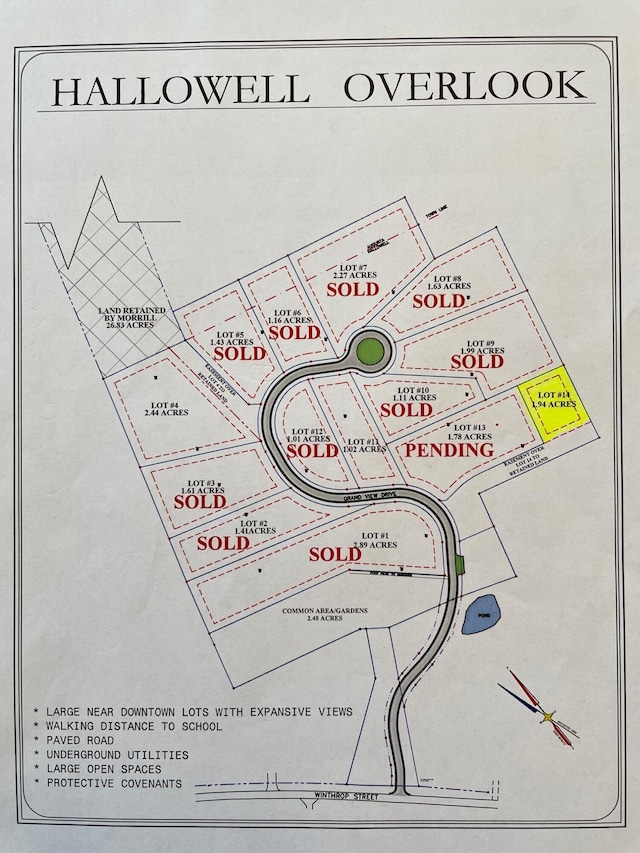 LOT14 Overlook Dr, Hallowell ME, 04347 land for sale