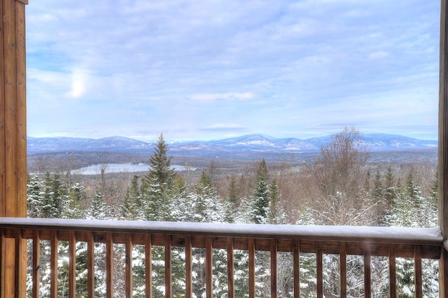 property view of water with a mountain view