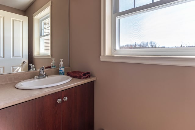 bathroom featuring vanity