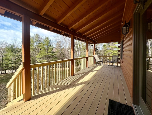 view of deck