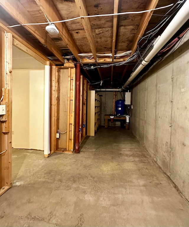 view of basement