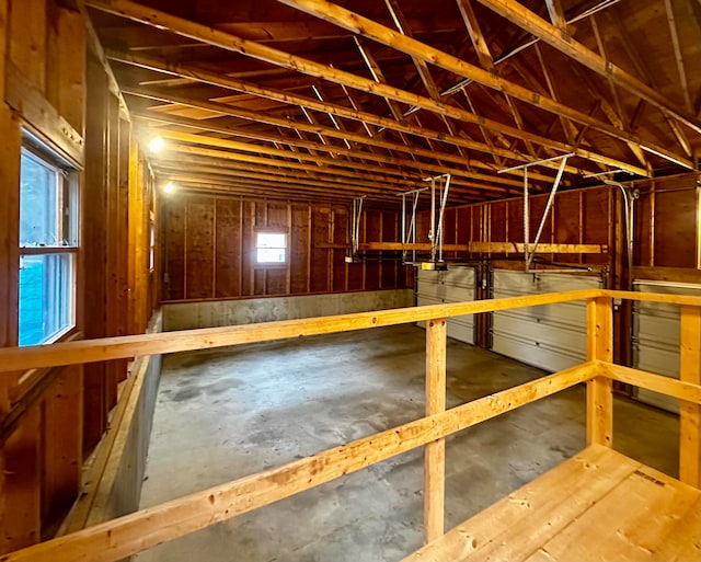 basement featuring a wealth of natural light