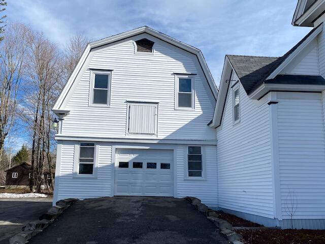 exterior space featuring a garage