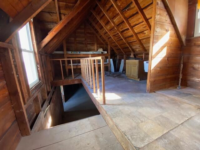 view of attic