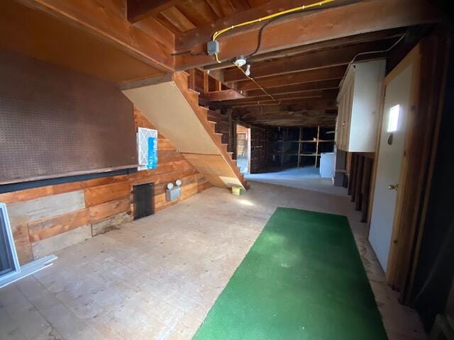 view of basement