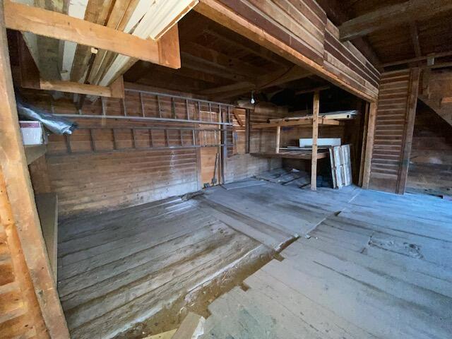 view of attic