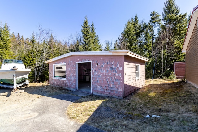 view of shed / structure