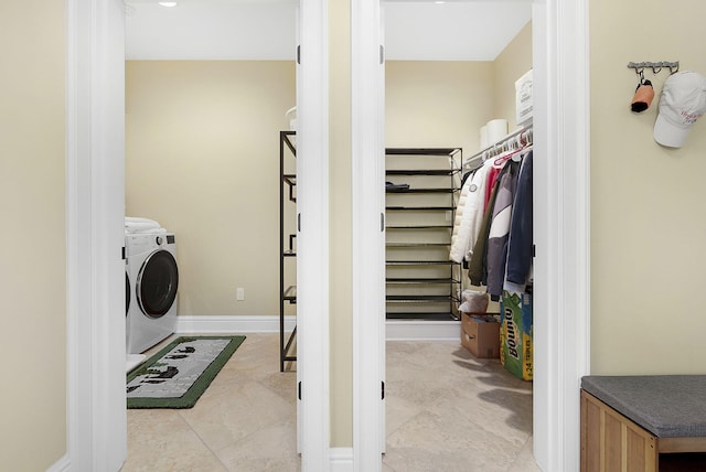 laundry room featuring washer / clothes dryer