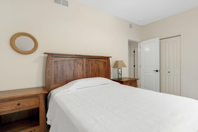 bedroom featuring a closet