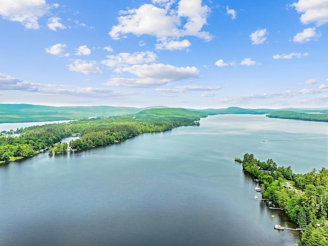 water view with a mountain view