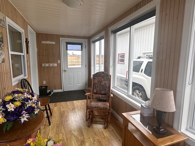 view of sunroom