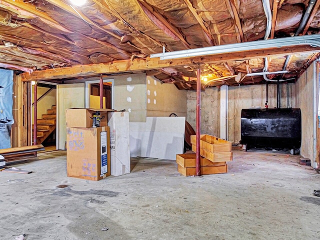 view of basement