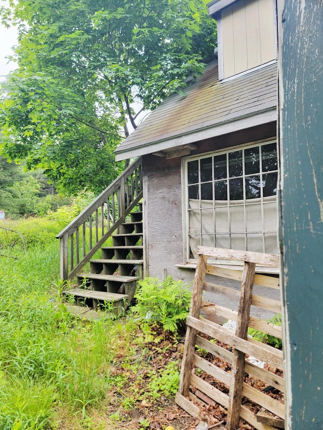 17 Otter Creek Dr, Mount Desert, ME 04660 - view of side of home with stairs