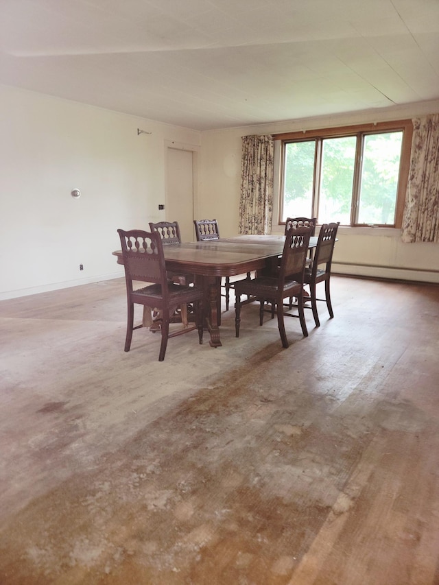 17 Otter Creek Dr, Mount Desert, ME 04660 - dining room with a baseboard radiator and light wood-type flooring