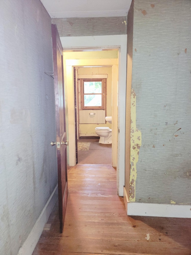 17 Otter Creek Dr, Mount Desert, ME 04660 - hall with hardwood / wood-style flooring