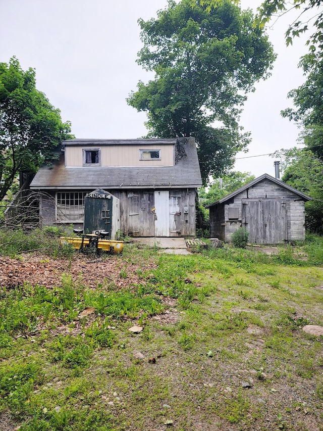17 Otter Creek Dr, Mount Desert, ME 04660 - back of property featuring an outdoor structure