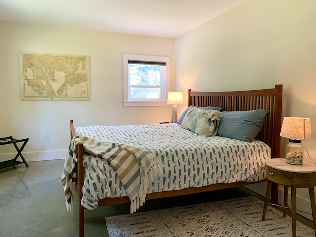 bedroom featuring baseboards