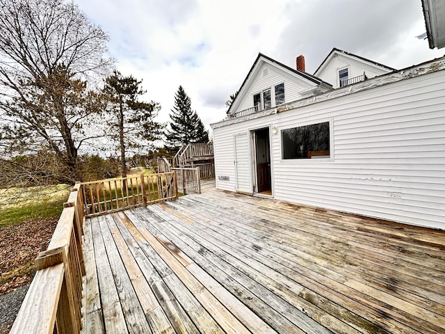 view of wooden terrace