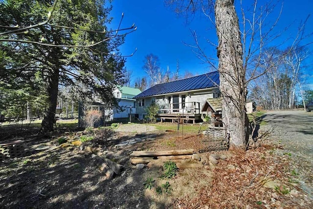 242 Crescent Park Rd, New Limerick, ME 04761 - exterior space featuring a wooden deck
