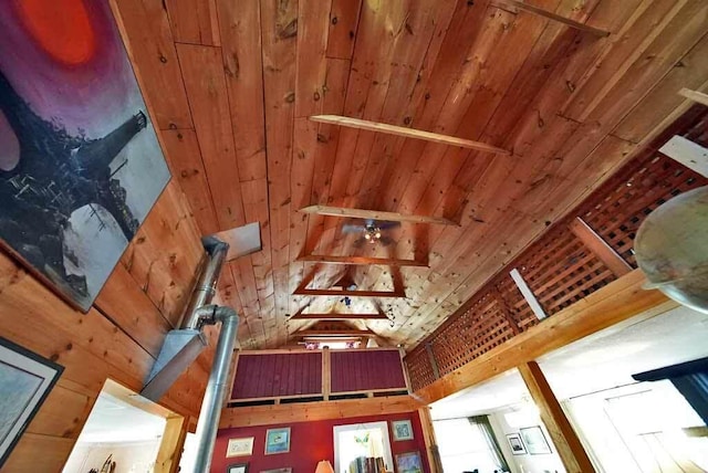242 Crescent Park Rd, New Limerick, ME 04761 - room details with wooden ceiling