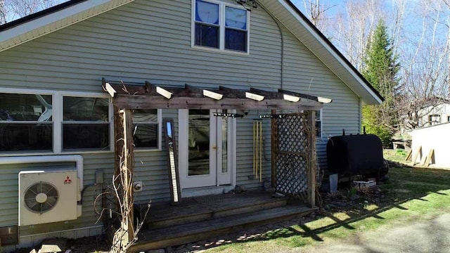 242 Crescent Park Rd, New Limerick, ME 04761 - exterior space featuring a pergola