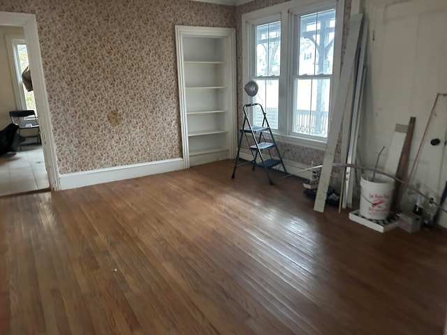 interior space with wood-type flooring