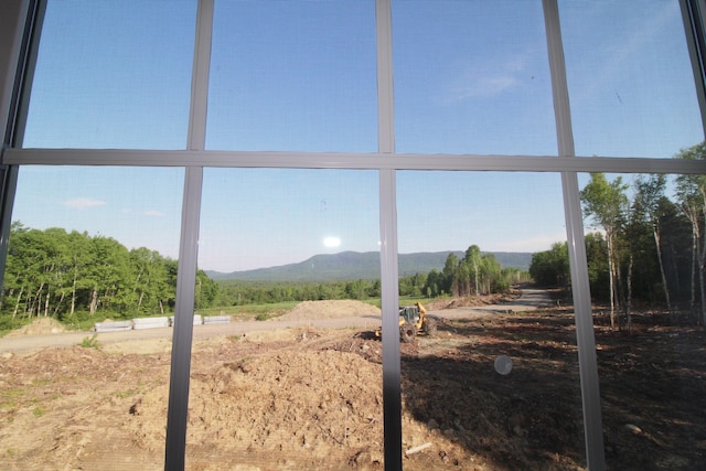 exterior space with a mountain view and a rural view