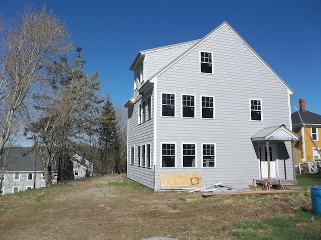 view of back of property