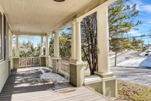 view of deck