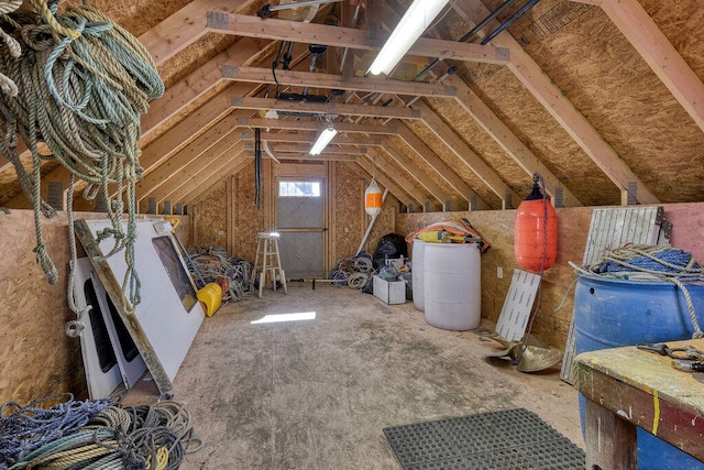 view of attic