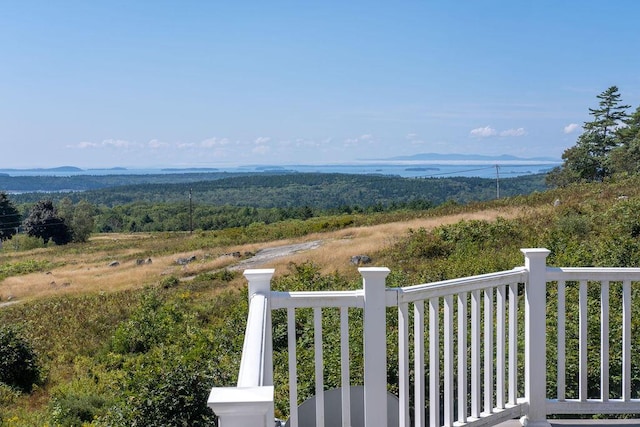 mountain view with a rural view