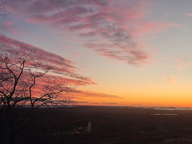 view of nature at dusk