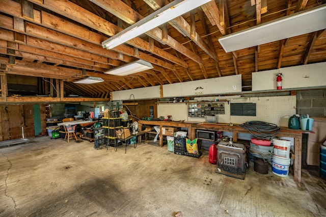 14 Porter St, Searsport, ME 04974 - garage with a workshop area