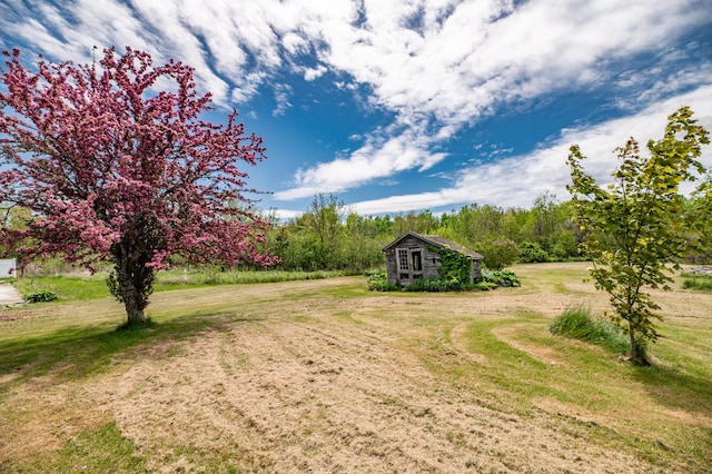 14 Porter St, Searsport, ME 04974 - view of grassy yard featuring an outdoor structure