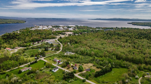 14 Porter St, Searsport, ME 04974 - view of property location with a nearby body of water and a forest