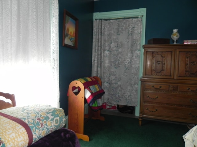 bedroom with carpet flooring