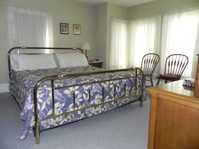 bedroom with carpet floors