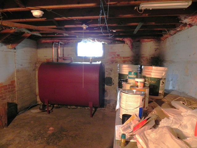 view of basement