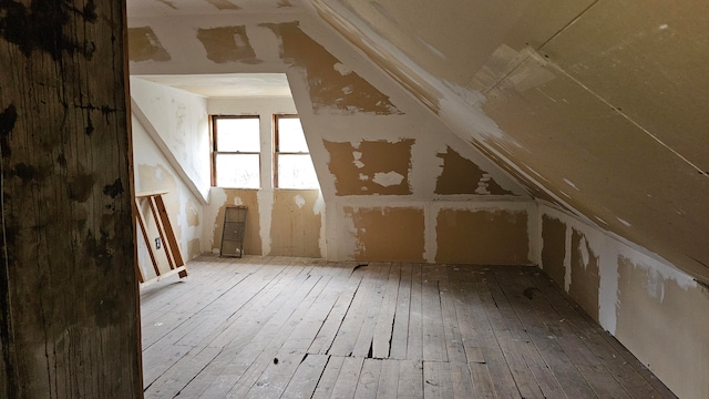 view of attic